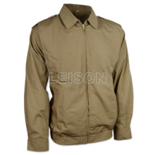 Military-Jacke nimmt weiche 100 % Baumwoll-Kleidung mit Nylon Faden nähen
